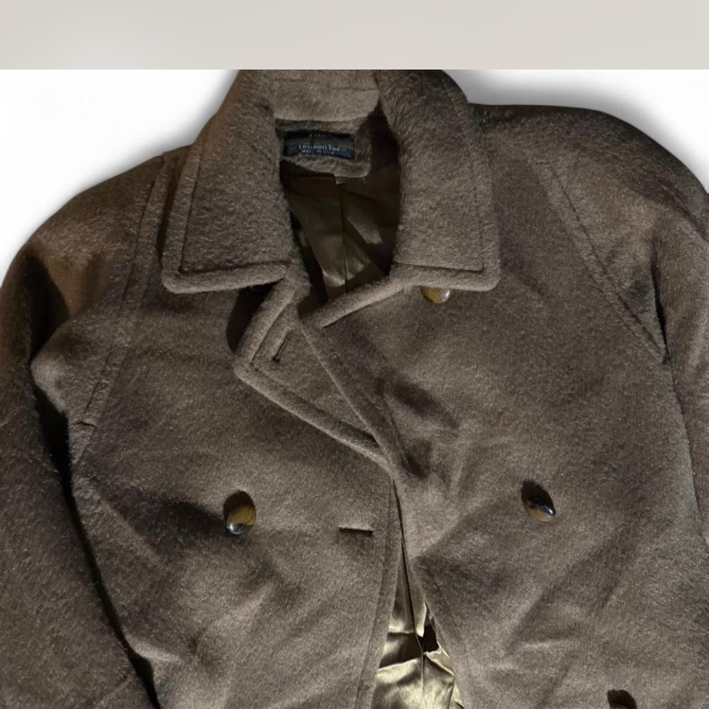 London Fog Women's Classic Brown Pea Coat